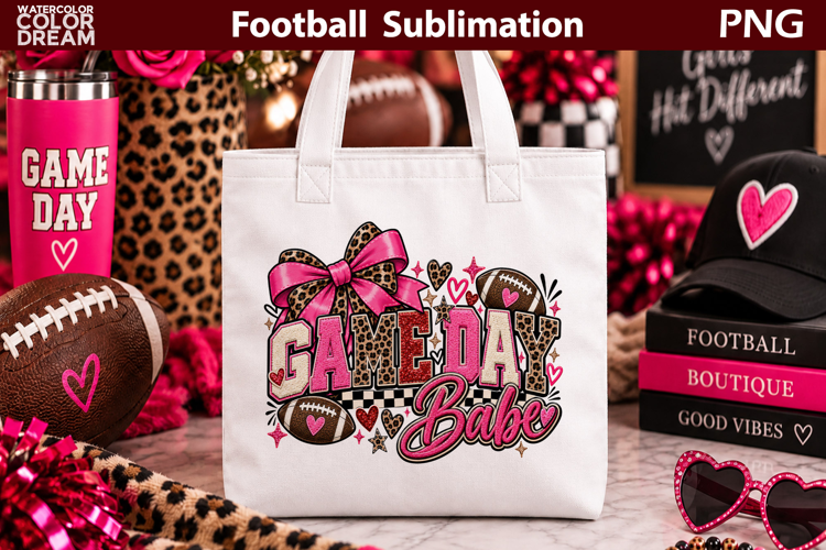 Game Day Babe Football | Coquette Sublimation