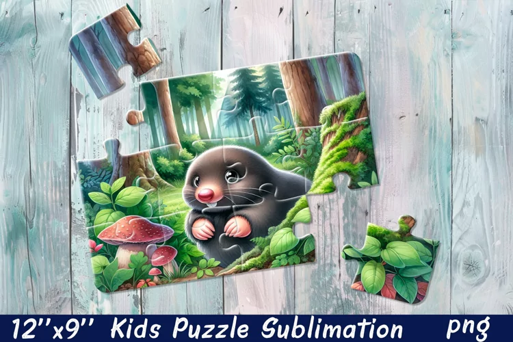 Animal Puzzle Design. Animals Puzzle Sublimation
