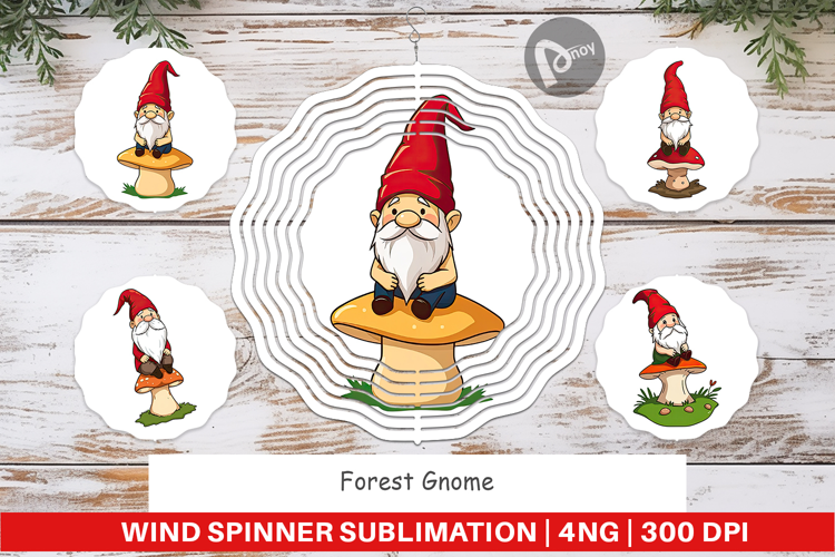 Wind Spinner Gnome in the Forest