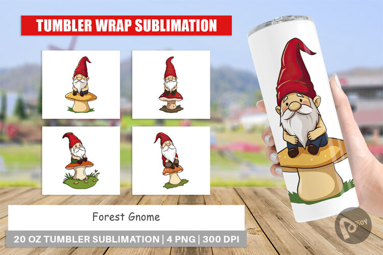 Tumbler Gnome in the Forest example image 1