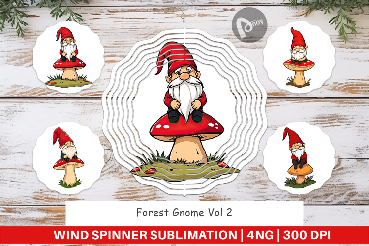 Wind Spinner Gnome in the Forest