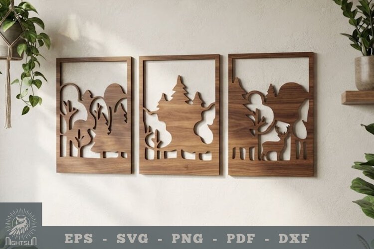 Forest Lasercut Wall Decor example image 1