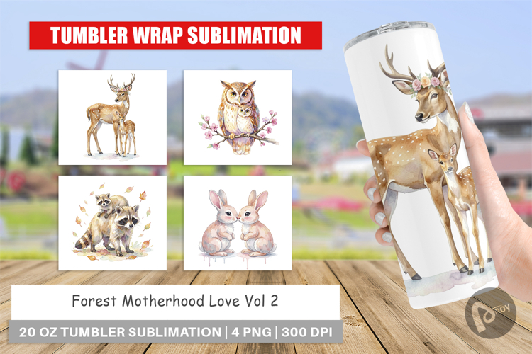 Forest Motherhood Love Tumbler