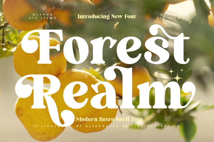 Forest Realm - Modern Retro Serif Font
