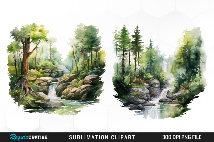 Waterfall Illustration Image 11