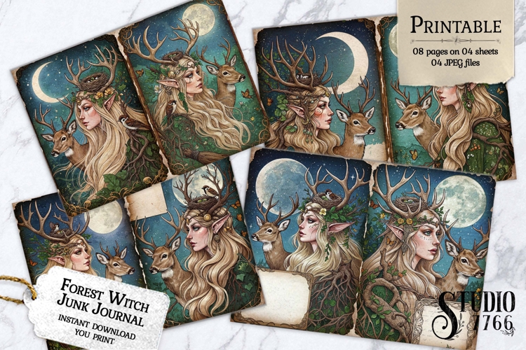 Forest Witch Junk Journal Pages