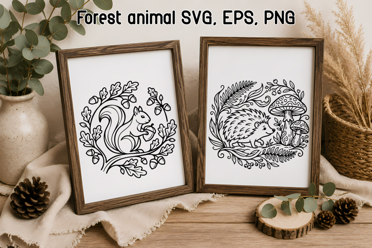 Rustic Forest Animal SVG | Cute Animal SVG
