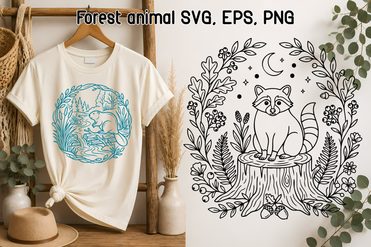 Cottagecore Woodland Animal SVG | Cute Animal SVG