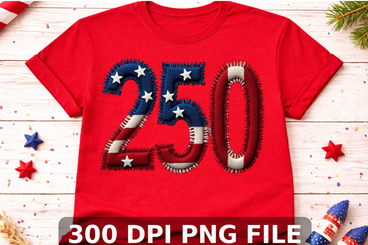 USA 1776 250th Anniversary PNG, America 250 Flag