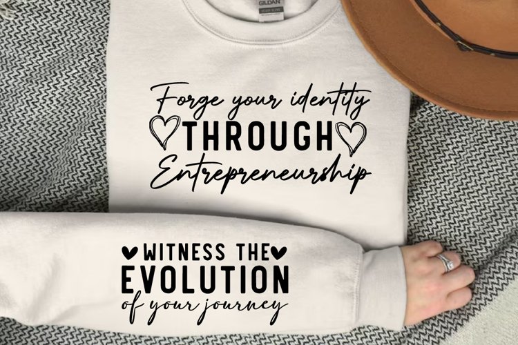 Forge your identity through entrepreneurship Sleeve SVG example image 1
