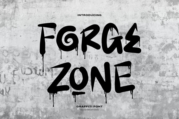 Forge Zone | Graffiti Font example image 1