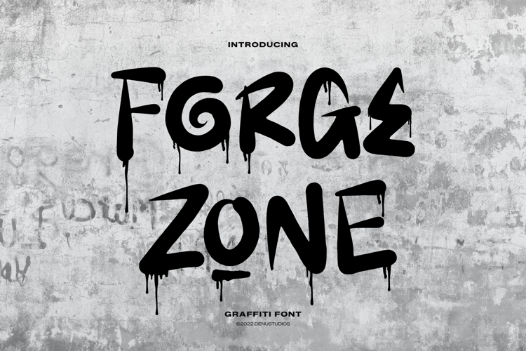 Forge Zone | Graffiti Font