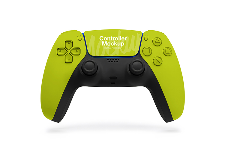 Modern Wireless Gamepad Controller Mockup Front View example image 1