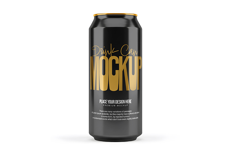Aluminium Drink Can Mockup