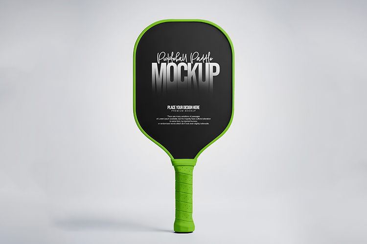 Pickleball Paddle Mockup Minimalist Design