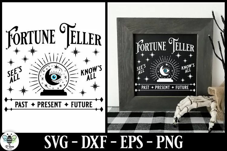Fortune Teller SVG | Vintage Halloween Sign Cut File