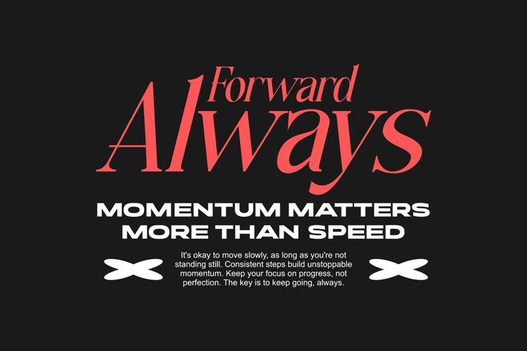 Forward Always Urban Typography T-shirt Design