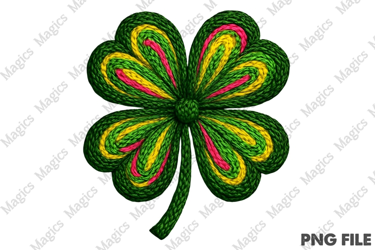 Four-Leaf Clover, St. Patricks Day Png