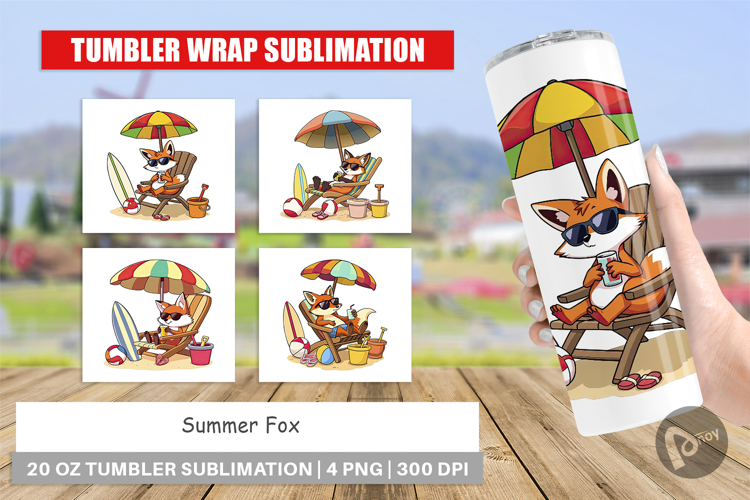 Tumbler Summer Fox