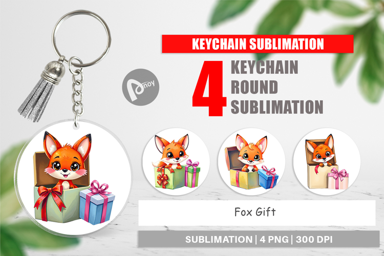 Keychain Fox Gift