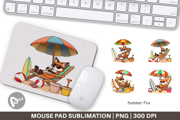Mouse Pad Summer Fox