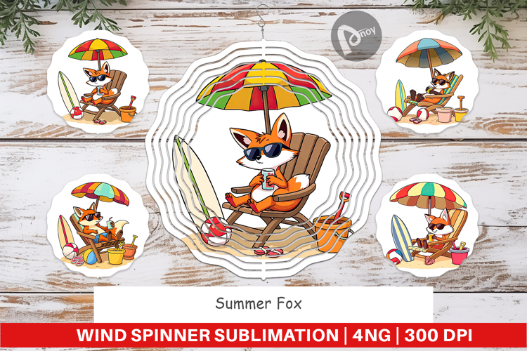 Wind Spinner Summer Fox
