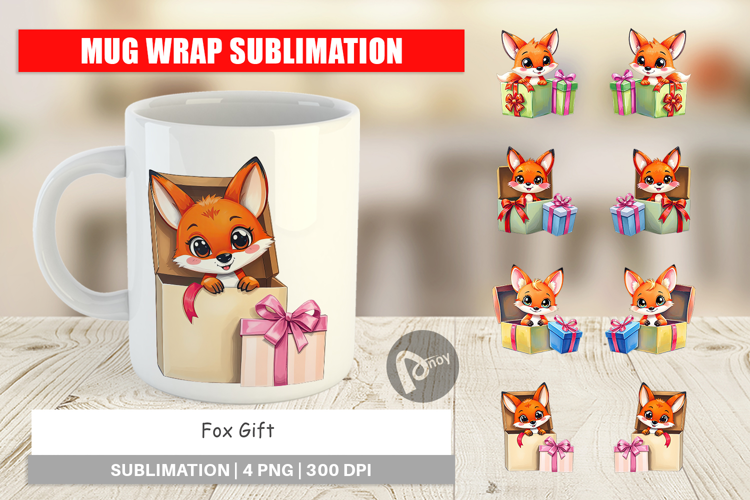 Mug Wrap Fox Gift