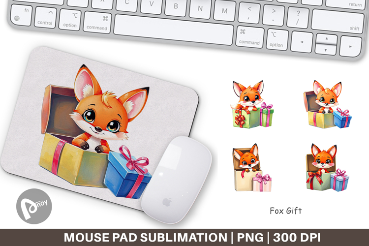 Mouse Pad Fox Gift