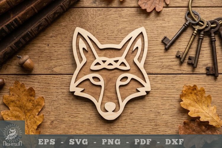 Fox Head Lasercut Decoration 1 example image 1