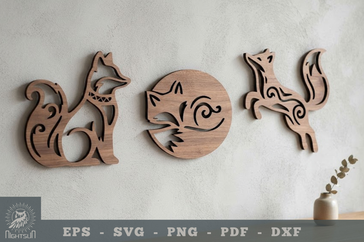 Fox Lasercut Wall Decor