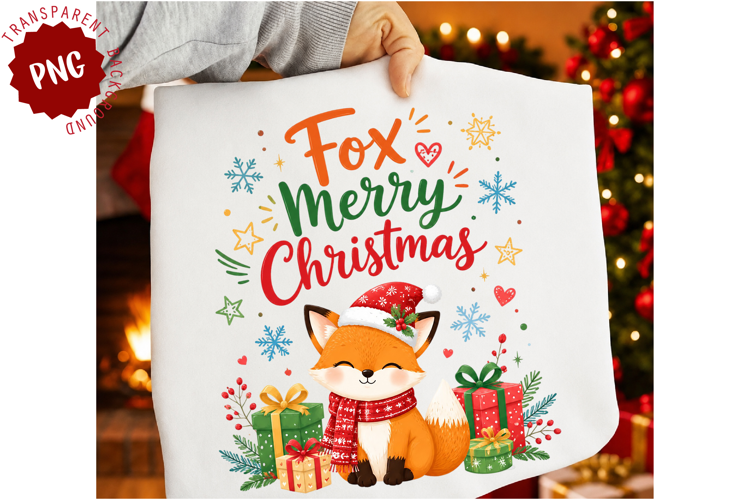 Fox Merry Christmas PNG