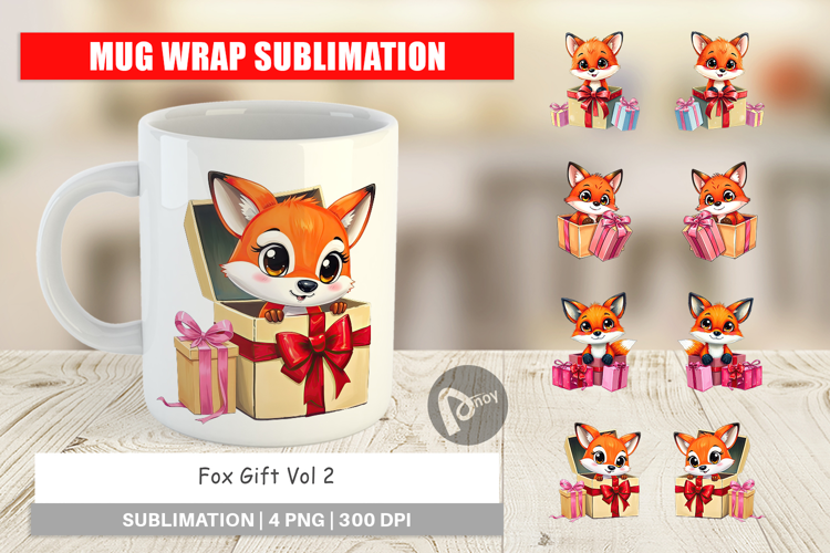 Mug Wrap Fox Gift