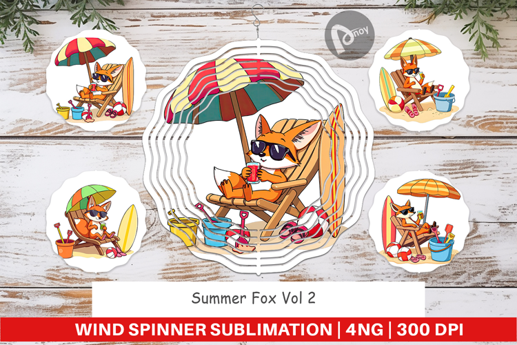 Wind Spinner Summer Fox