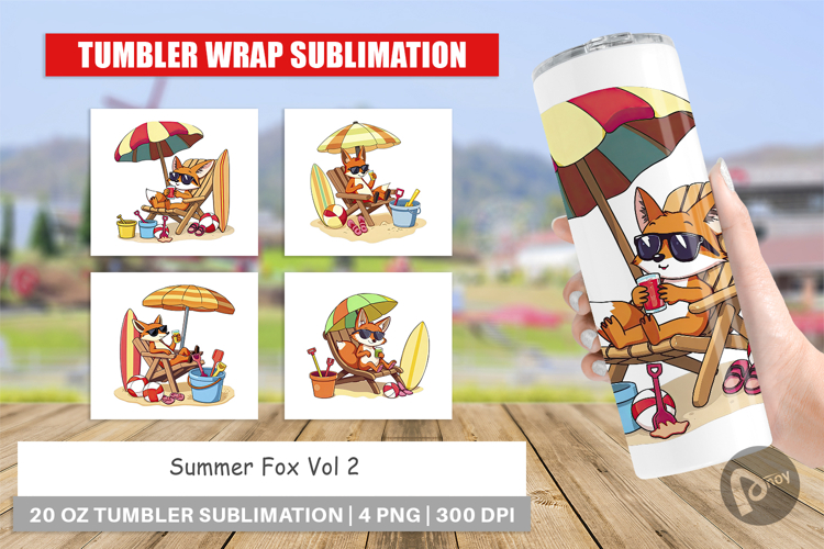 Tumbler Summer Fox
