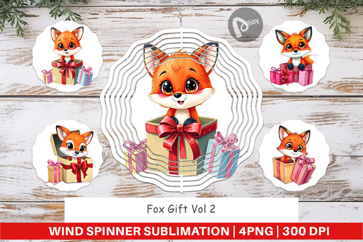 Wind Spinner Fox Gift example image 1