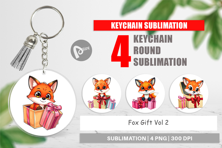 Keychain Fox Gift