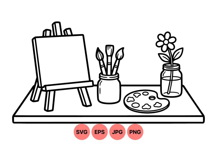 Paint Brush Illustration Image 19