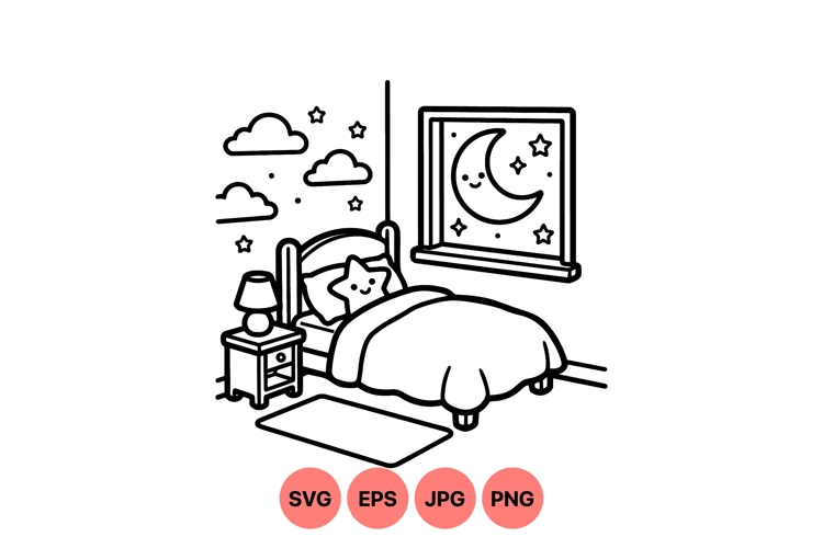 Bed Illustration Image 15