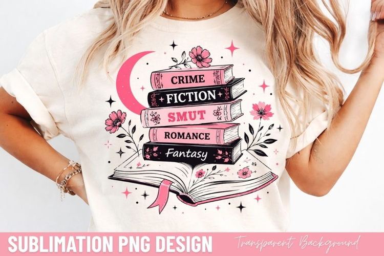 crime fiction smut romance, book stack reader PNG, bookworm