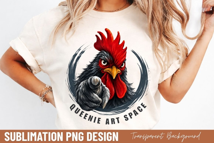 rooster queenie art space, farm rooster PNG, country farm
