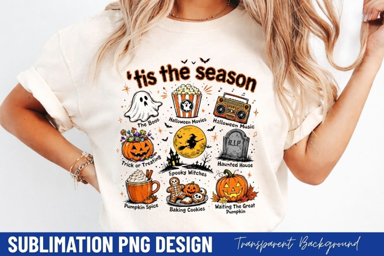 tis the season PNG, fall icons shirt design, autumn pumpkin