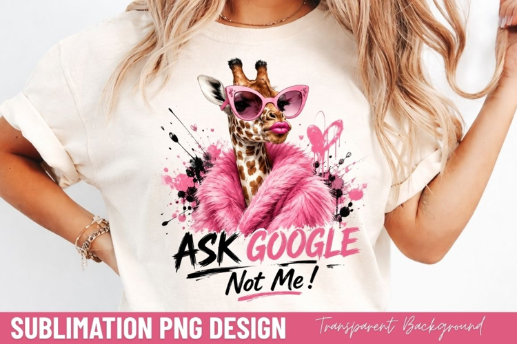 ask google not me, funny giraffe PNG, giraffe wearing sungla