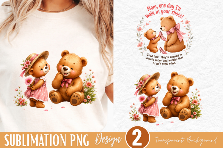 cute teddy bears PNG, vintage teddy bear shirt design