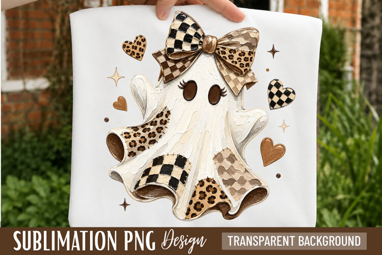 leopard ghost png, ghost bow png, halloween ghost png example image 1