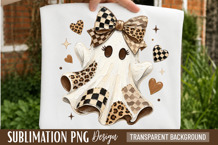 leopard ghost png, ghost bow png, halloween ghost png