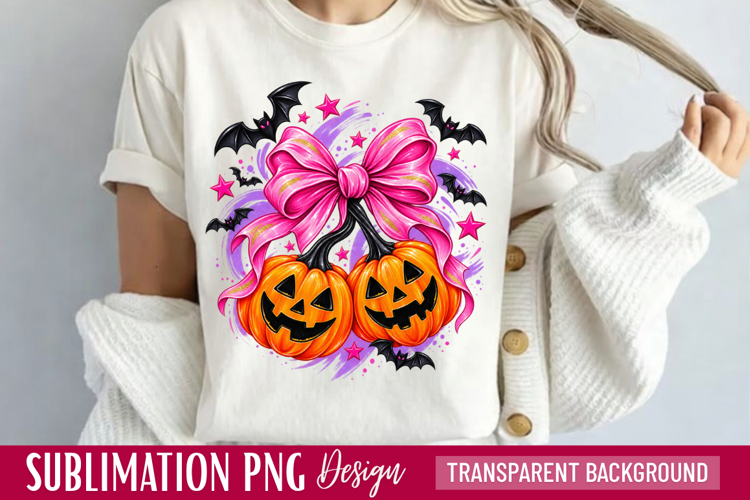 pink pumpkin png, halloween bow png, pumpkin bow png, pink