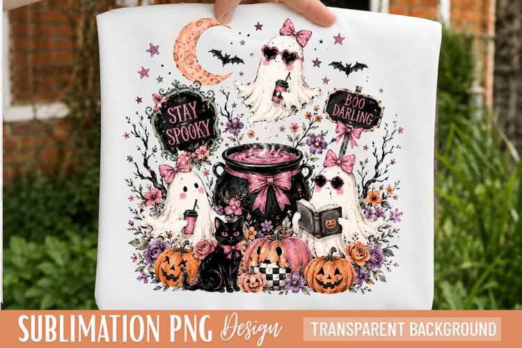 ghost cauldron, halloween png, spooky cauldron, ghost png example image 1