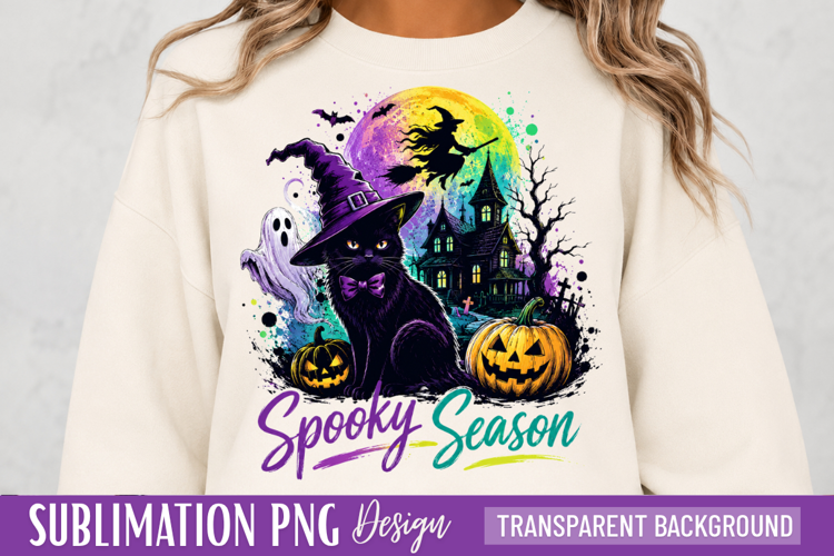 spooky season png, black cat png, halloween cats, witch cat