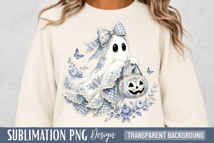 halloween ghost, cute ghost png, ghost bow design, spooky example image 1