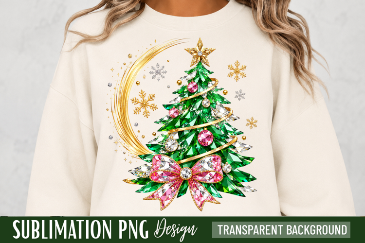 christmas tree png, crescent moon png, moonlit christmas,